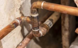 Copper plumbing pipe. Home repair, Water Line Repairs.