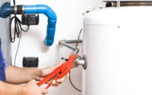 Water heater maintenance.