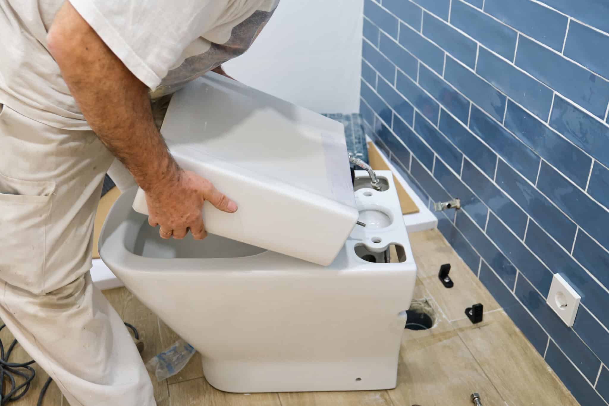 Installing Smart Toilets.